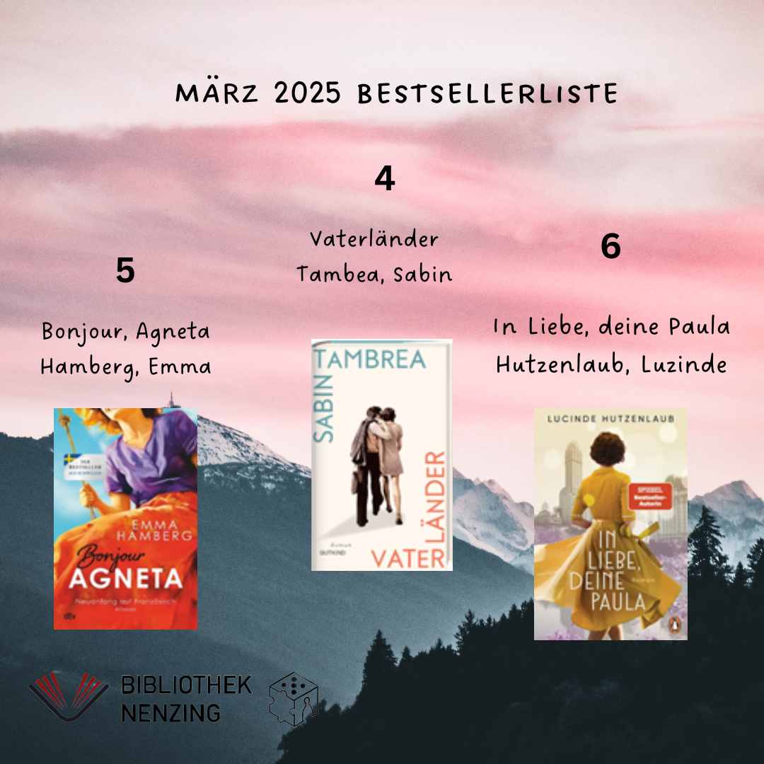 Bestsellerliste März 2025 Seite 2