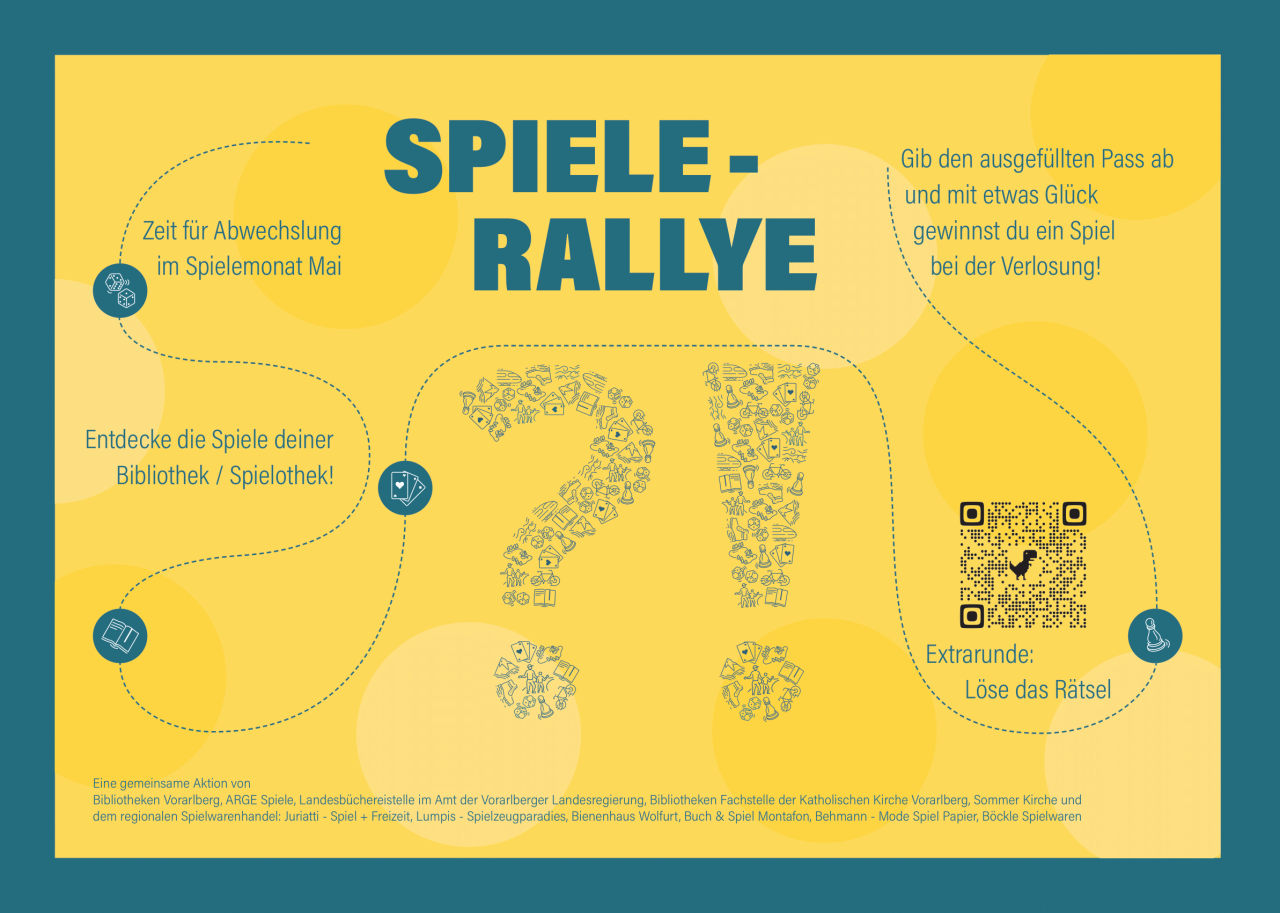 Plakat Spiele-Rallye