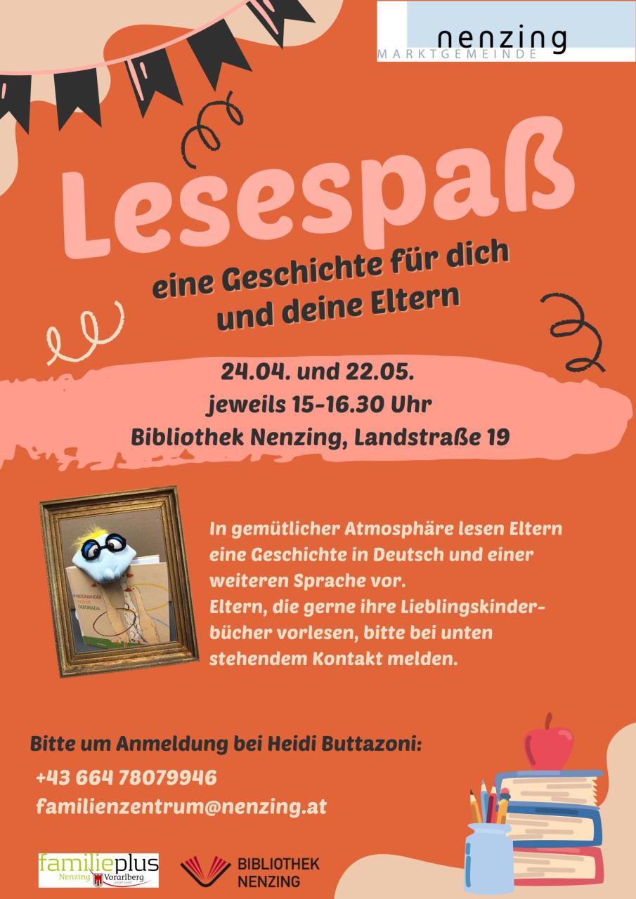 Plakat Lesespaß
