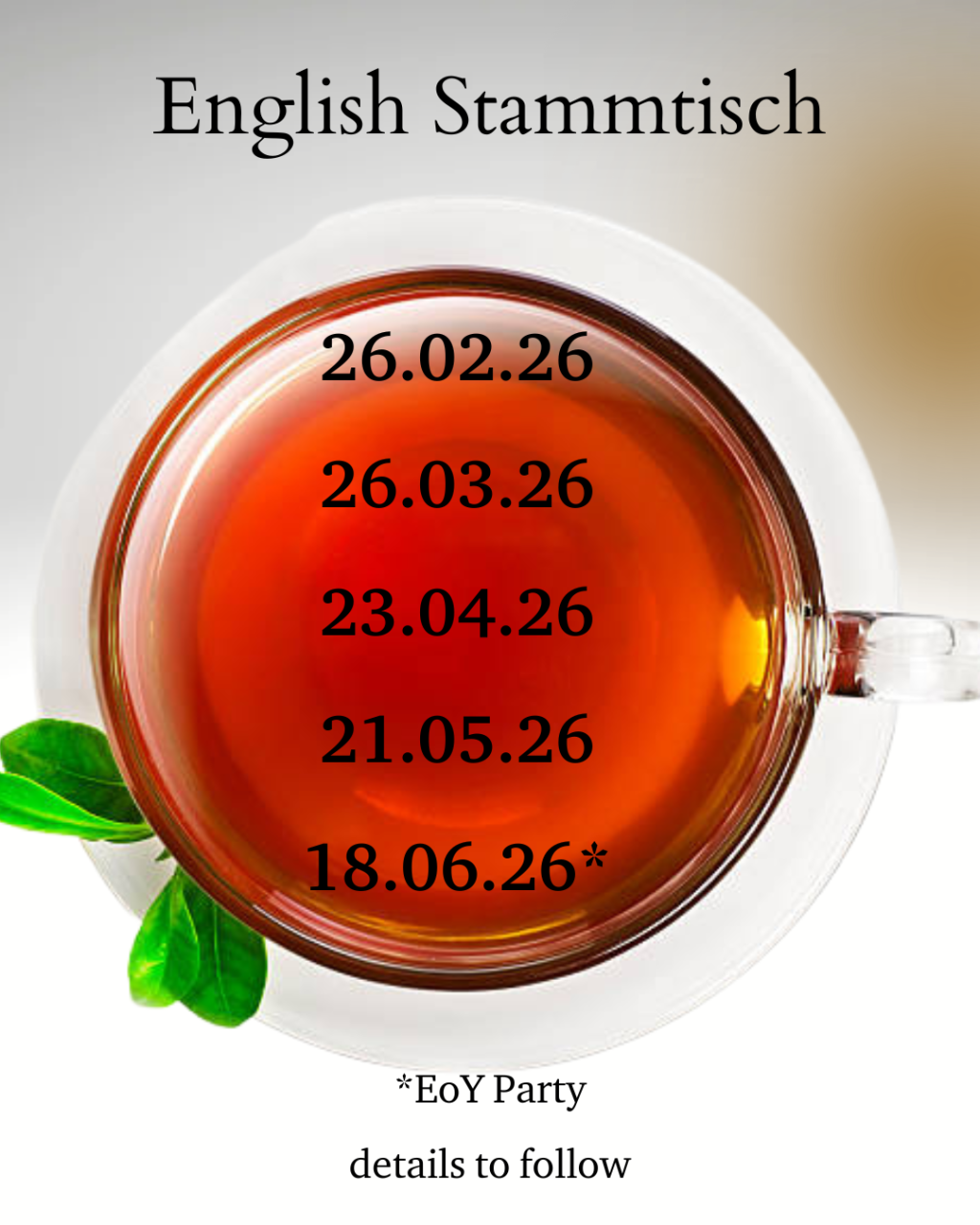Daten English Stammtisch 26