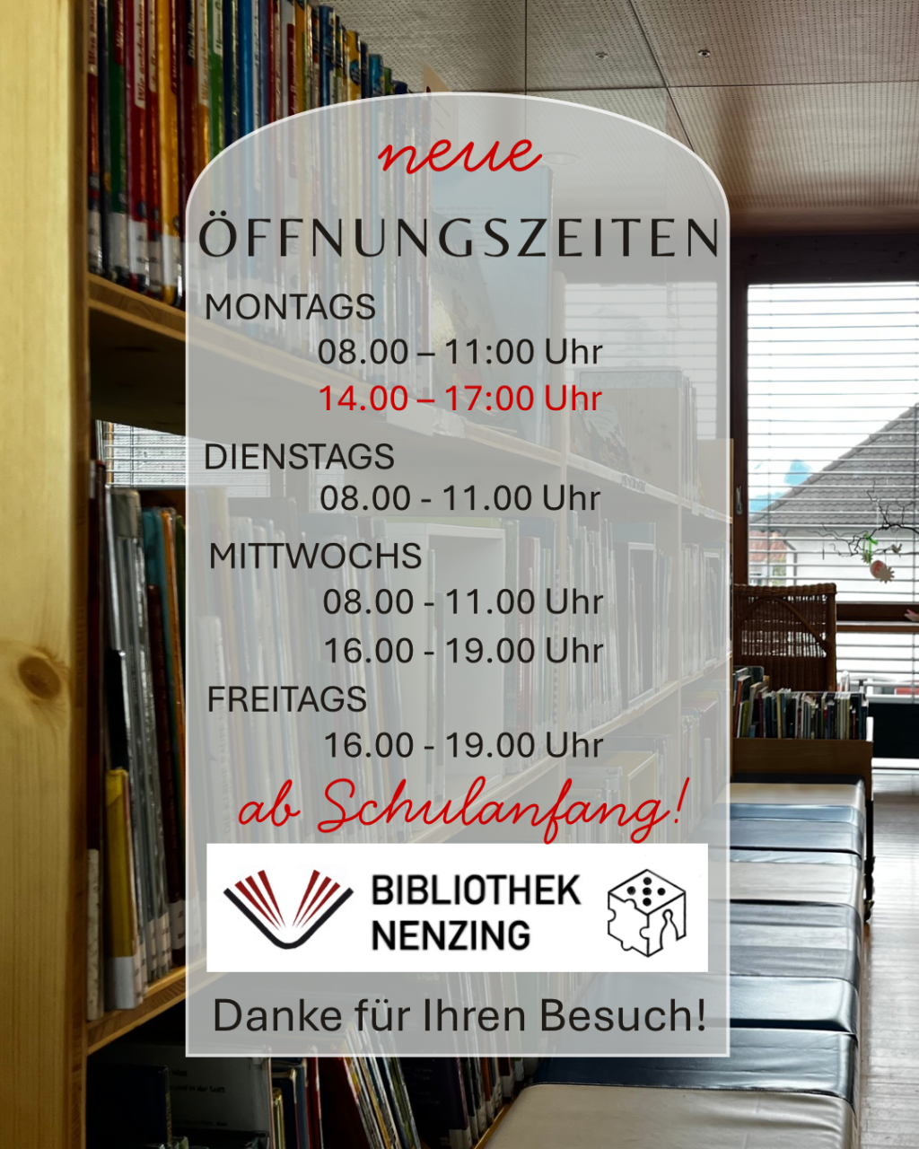 Herbst 2026 Öffnungszeiten