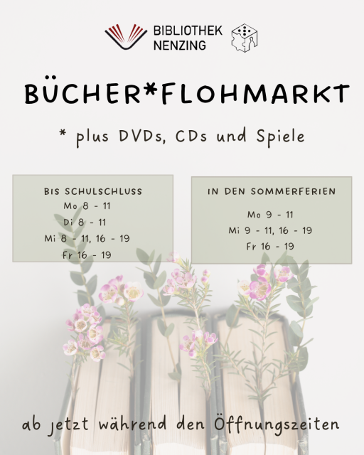 Information über den Bücherflohmarkt 2025