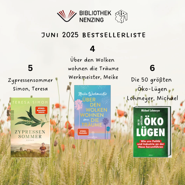 Bestsellerliste Juni 2025 2