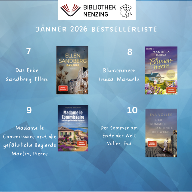 Bestsellerliste Jänner 2026 3